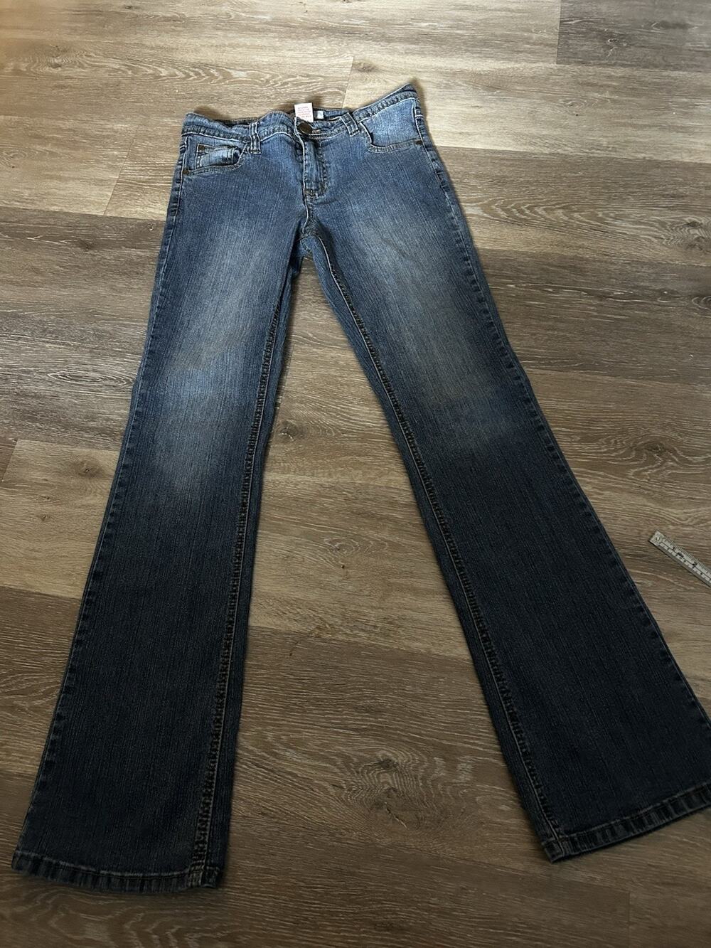Vintage Y2K Southpole Rhinestone Studded Stretch Denim Jeans Women's Junior's 16
